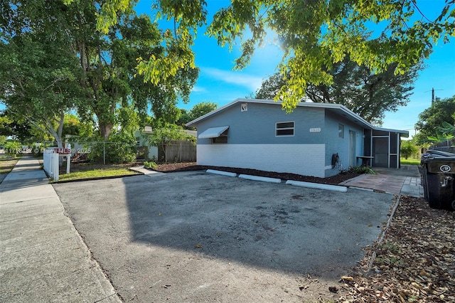 view of side of property