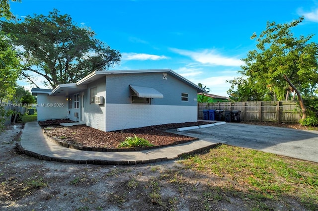 view of property exterior featuring cooling unit