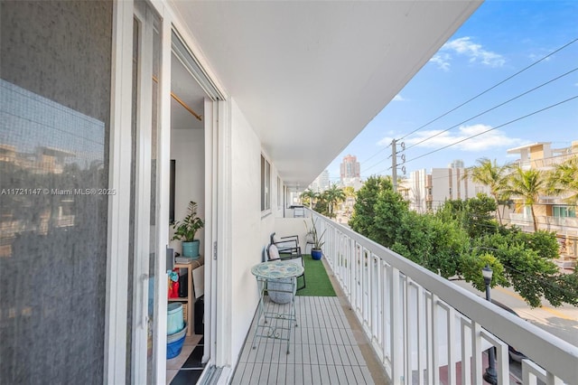 view of balcony