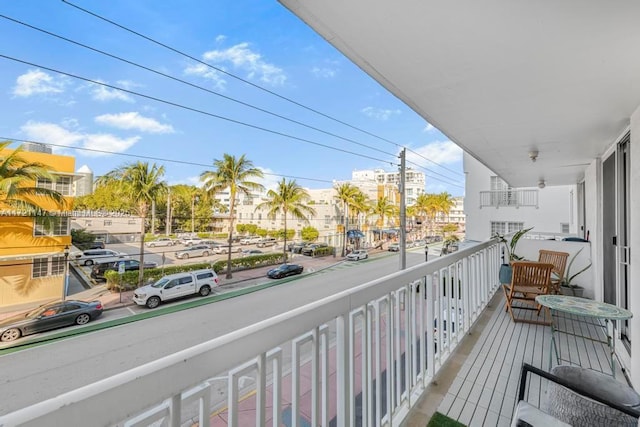 view of balcony