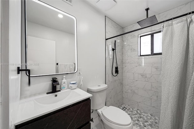 571 Raven Ave, Miami Springs, FL 33166 - full bath featuring toilet, a stall shower, and vanity