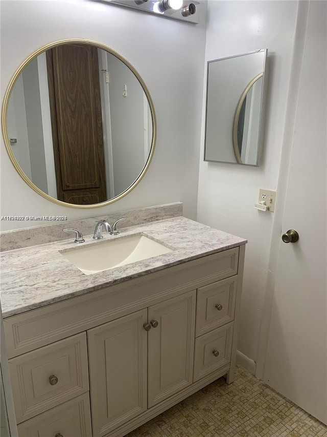 bathroom with vanity