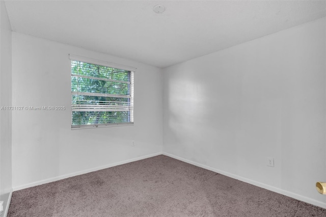 empty room featuring carpet flooring