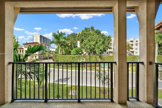 view of balcony