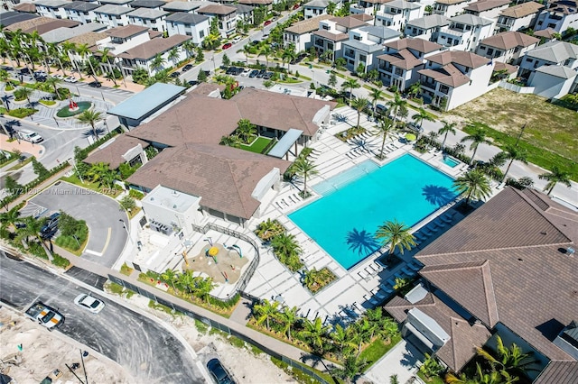 bird's eye view featuring a residential view