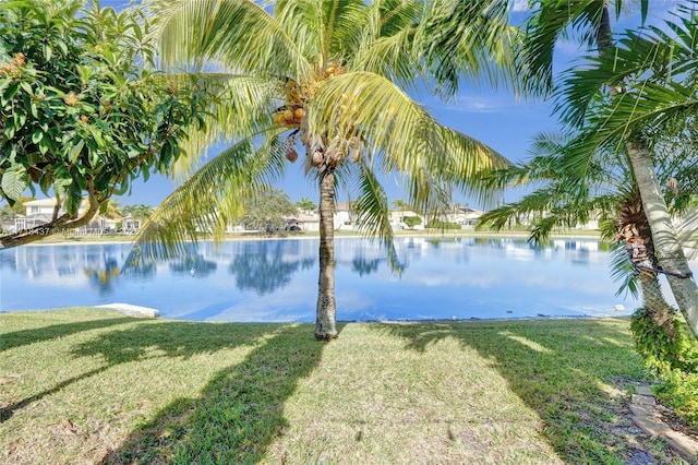 view of water feature