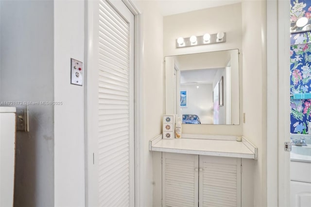 bathroom featuring vanity