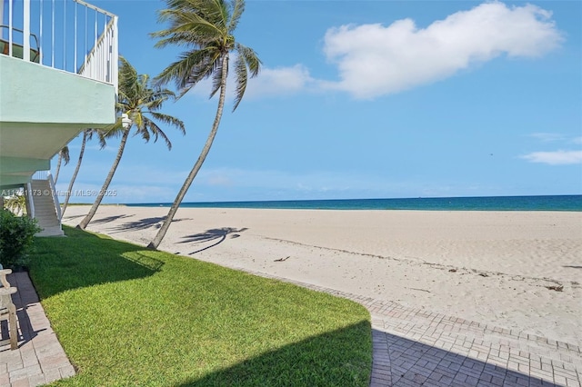 water view featuring a view of the beach