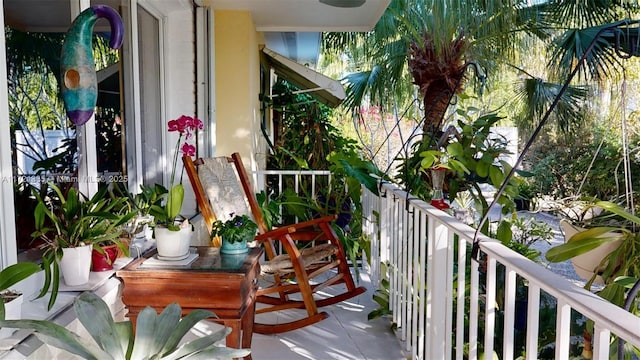 view of balcony