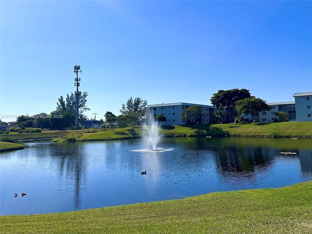 view of water feature