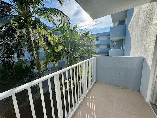 view of balcony