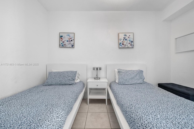 view of tiled bedroom