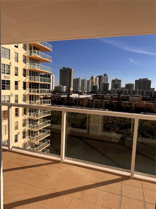 view of balcony