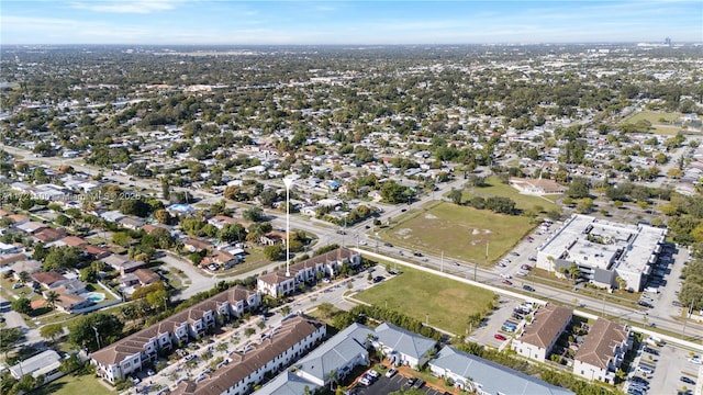 bird's eye view with a residential view