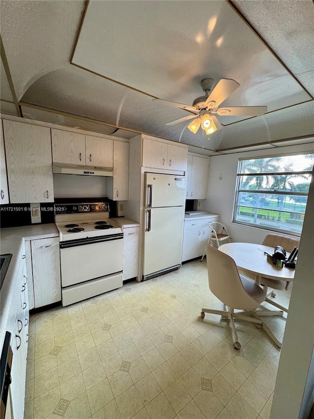 3019 Exeter B 3019, Boca Raton, FL 33434 - kitchen with white appliances, under cabinet range hood, and light countertops