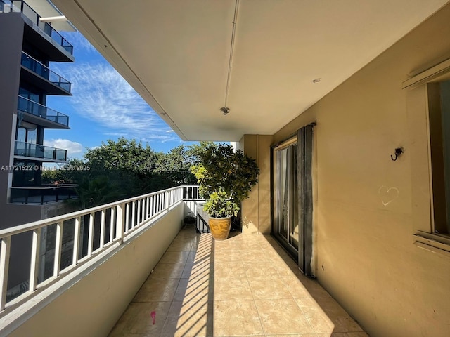 view of balcony