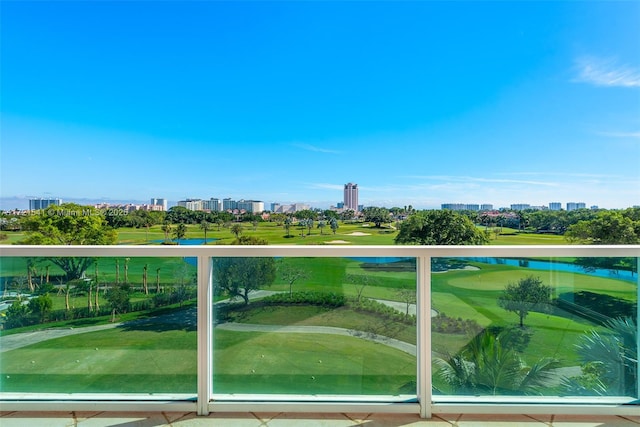 view of balcony