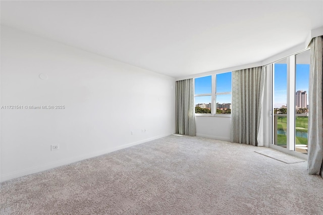 unfurnished room with carpet flooring