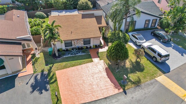 exterior space with a lawn