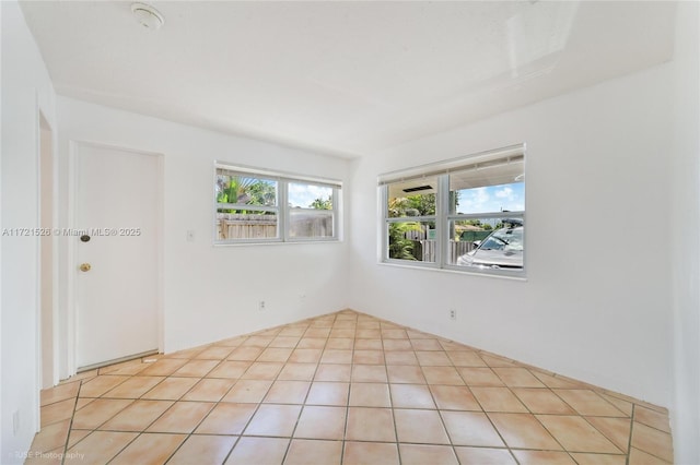 view of tiled empty room