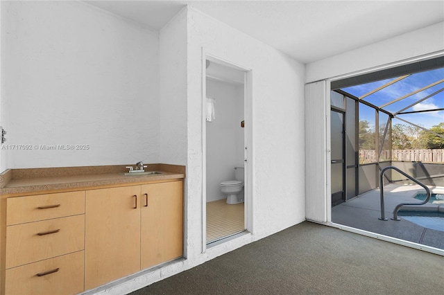 bathroom with toilet and sink