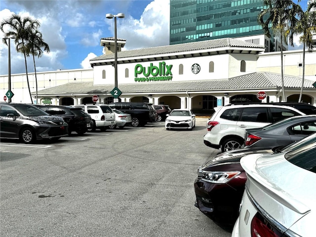 view of vehicle parking