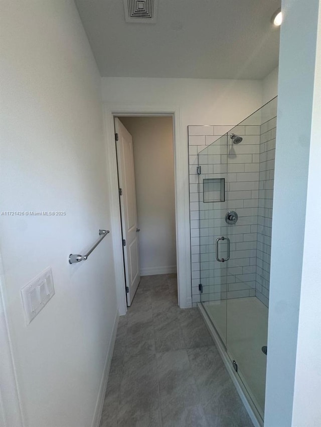 bathroom with walk in shower