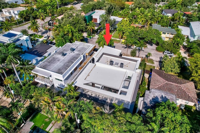 drone / aerial view featuring a residential view