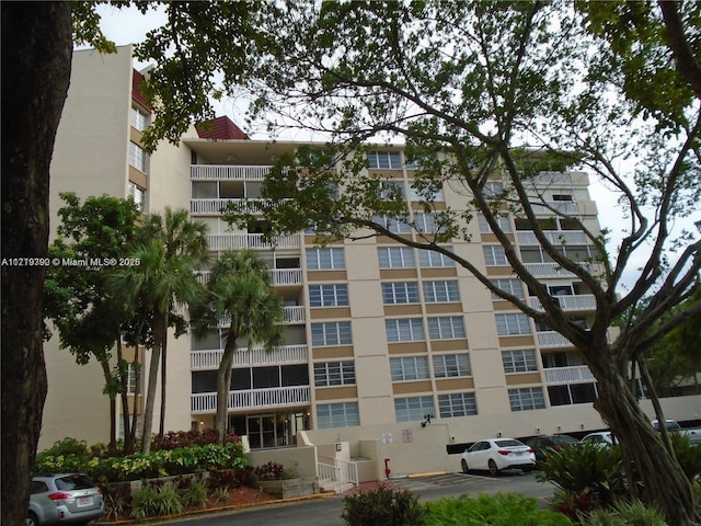 view of property with central air condition unit