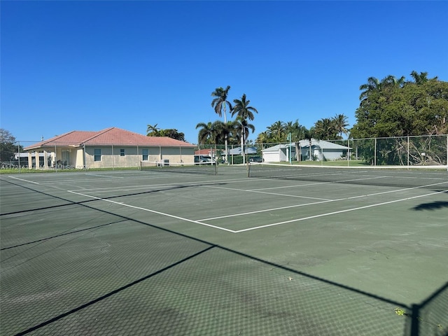 view of tennis court