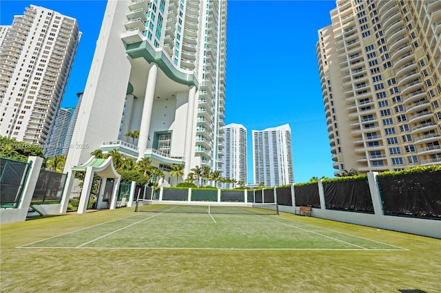 view of sport court featuring basketball court