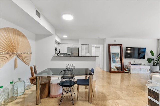 view of dining area