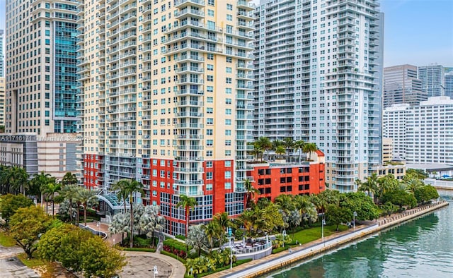 view of property featuring a water view