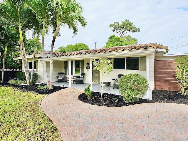 exterior space with a patio area