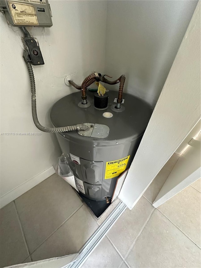 utilities featuring electric water heater