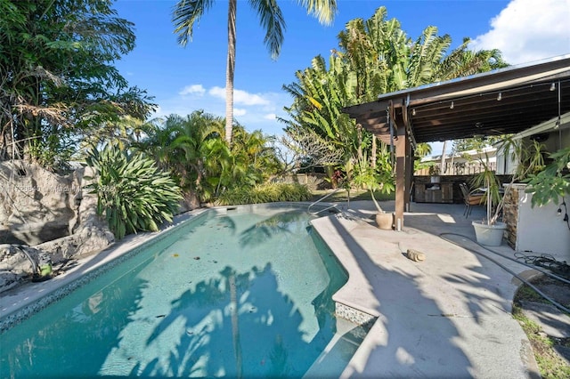 pool featuring a patio
