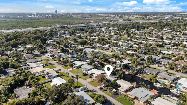 bird's eye view featuring a residential view