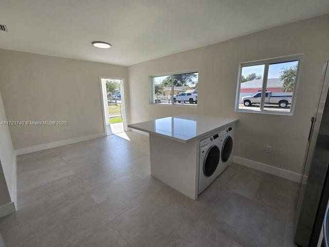 laundry area featuring washer and dryer