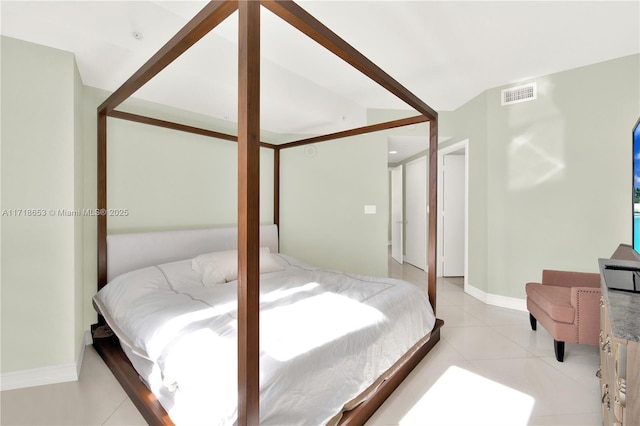 view of tiled bedroom