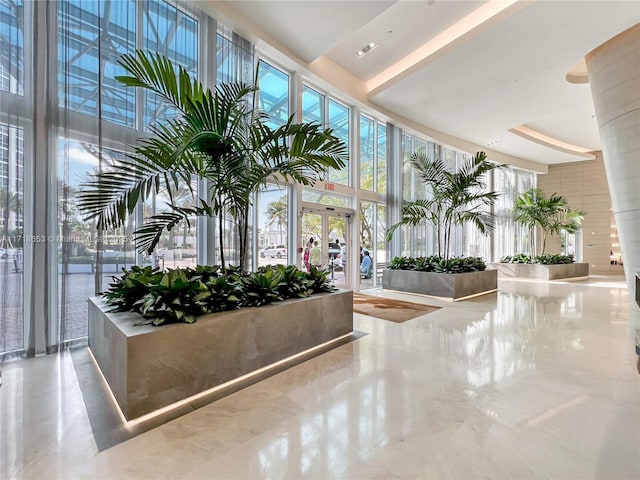 view of community lobby