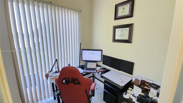 view of office area