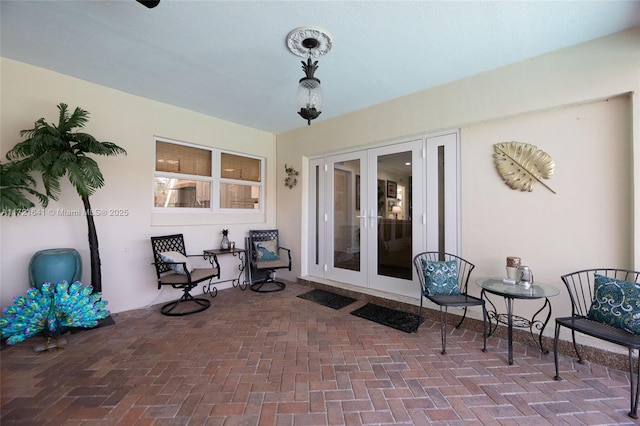 view of patio / terrace with french doors