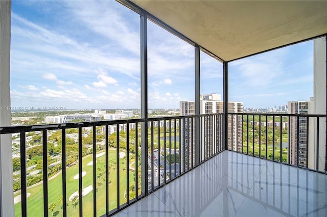 unfurnished sunroom featuring a wealth of natural light