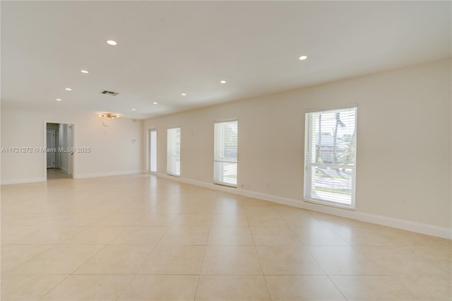 view of tiled empty room