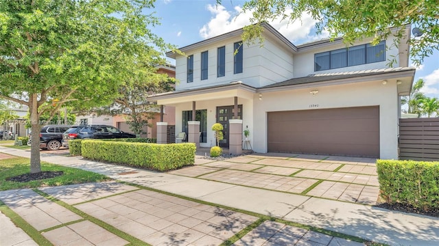 view of front of house featuring a garage