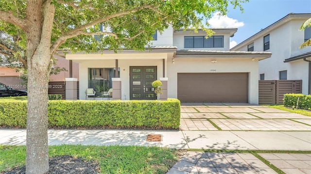 view of front of home featuring a garage