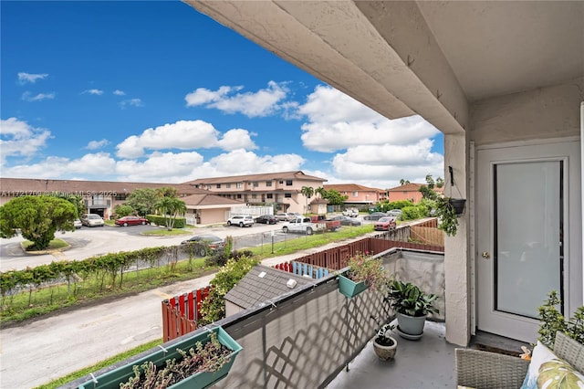 view of balcony