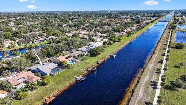 11340 SW 1st St, Coral Springs, FL 33071 - bird's eye view featuring a residential view and a water view
