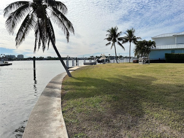 view of water feature