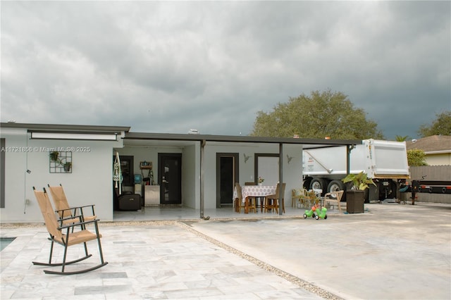 back of house featuring a patio